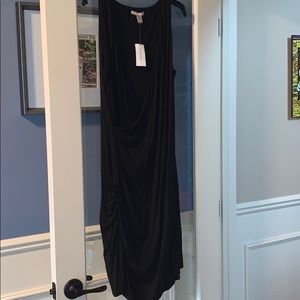Large black banana republic dress NWT
